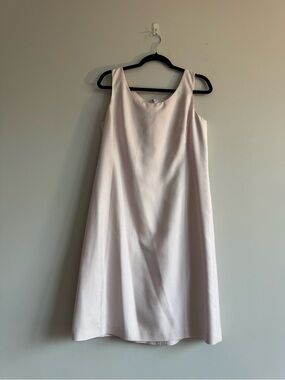 Vintage 90’s Ann Taylor Petites Light Pink Silk Shift Lined Preppy Spring Dress